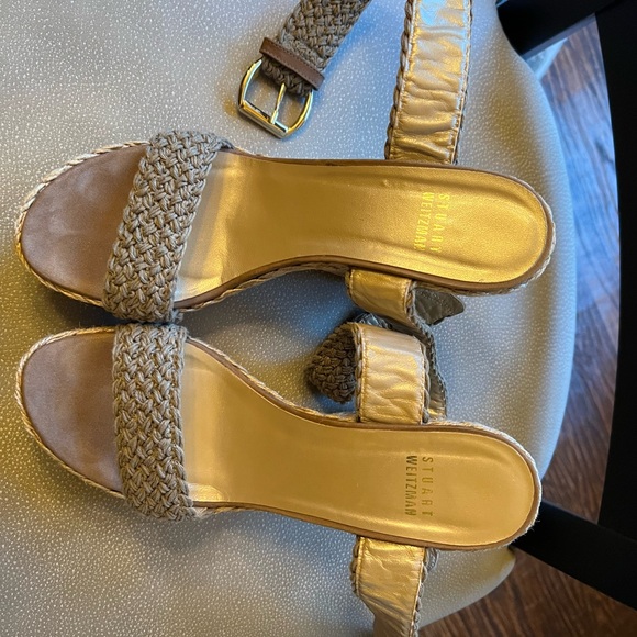 Stuart Weitzman Alex Crotchet Wedges - Picture 3 of 11